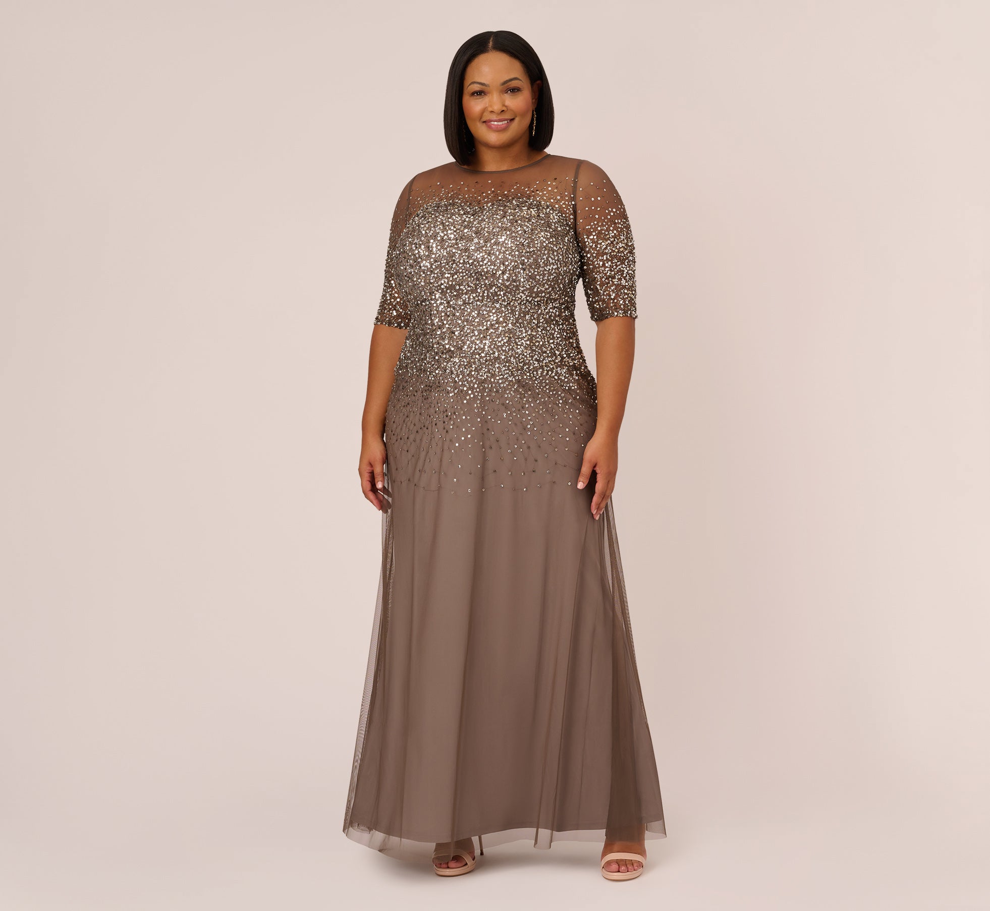 adrianna papell plus size dresses